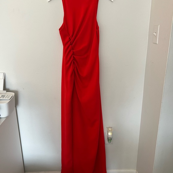 Red Halston Gown - Picture 2 of 5